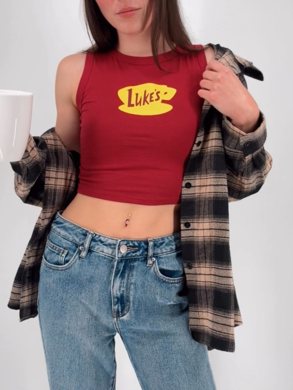 Luke's Diner Crop Tank | Stars Hollow | Gilmore Girls Shirt