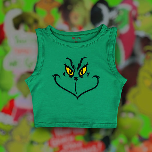 Grinch Crop Tank | Christmas | Universal Shirt