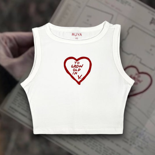 To Grow Old In Crop Tank | WandaVision | Scarlet Witch | Disney | Marvel Shirt