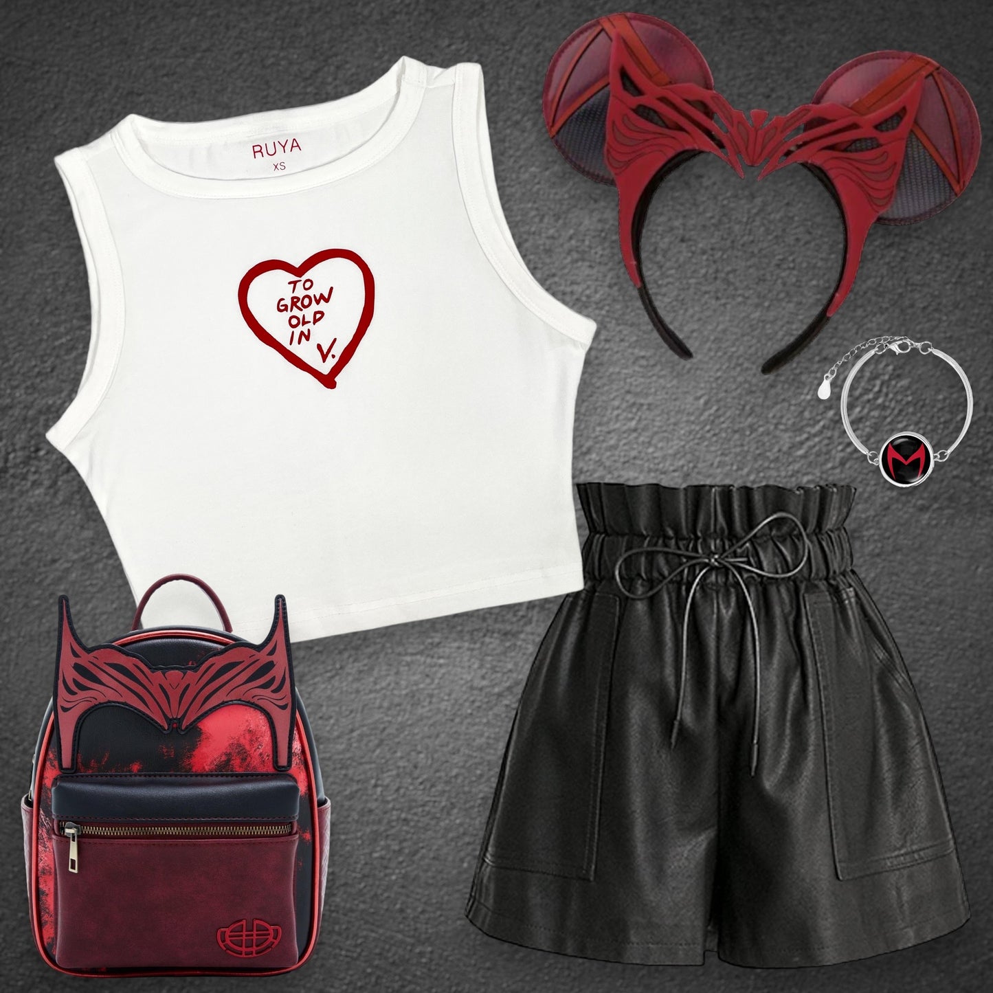 To Grow Old In Crop Tank | WandaVision | Scarlet Witch | Disney | Marvel Shirt
