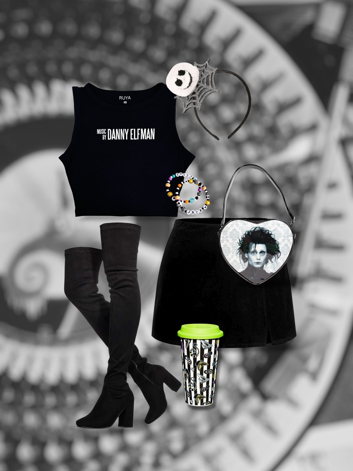 Music By Danny Elfman Crop Tank