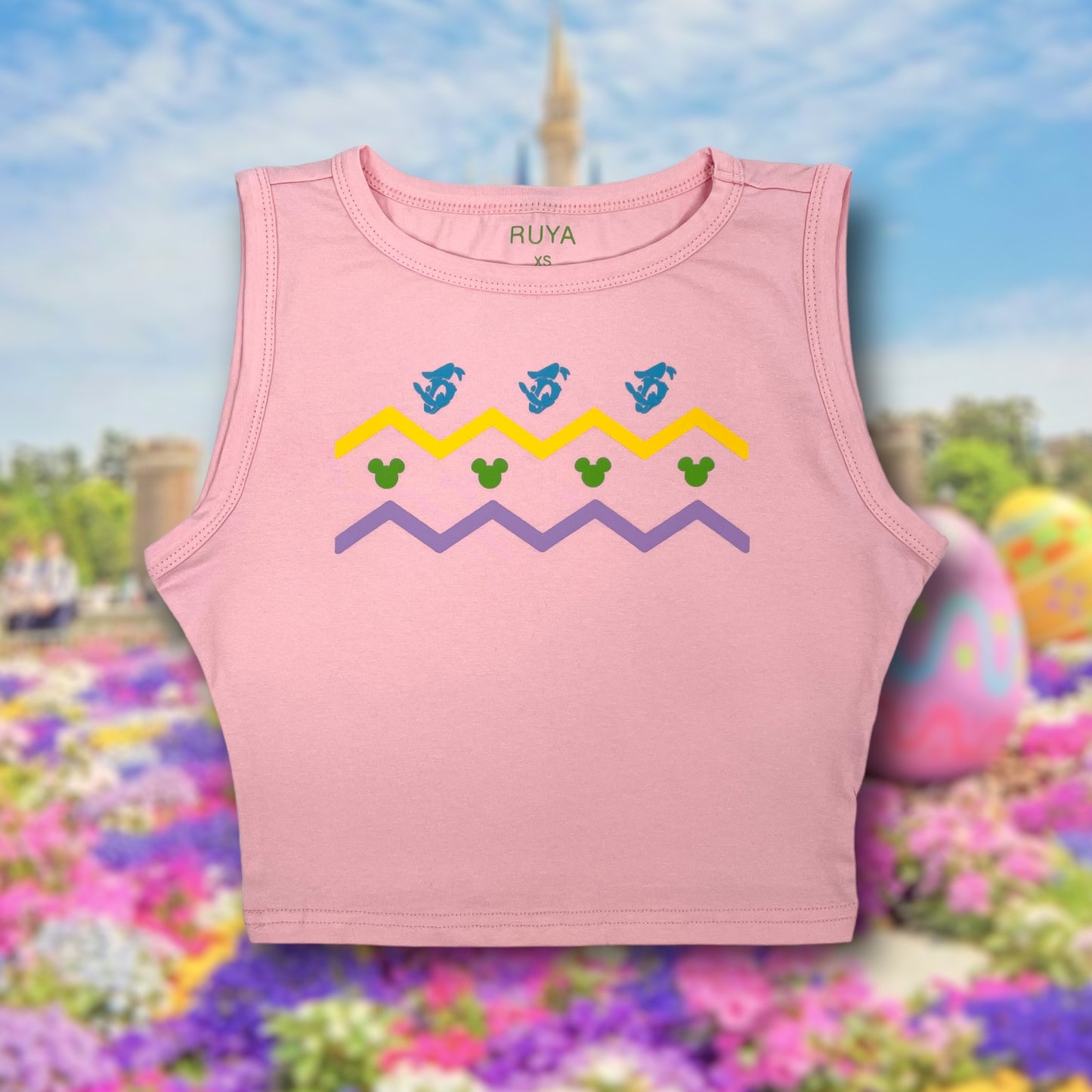 Easter Egg Crop Tank | Mickey Mouse | Donald Duck | Disney Shirt