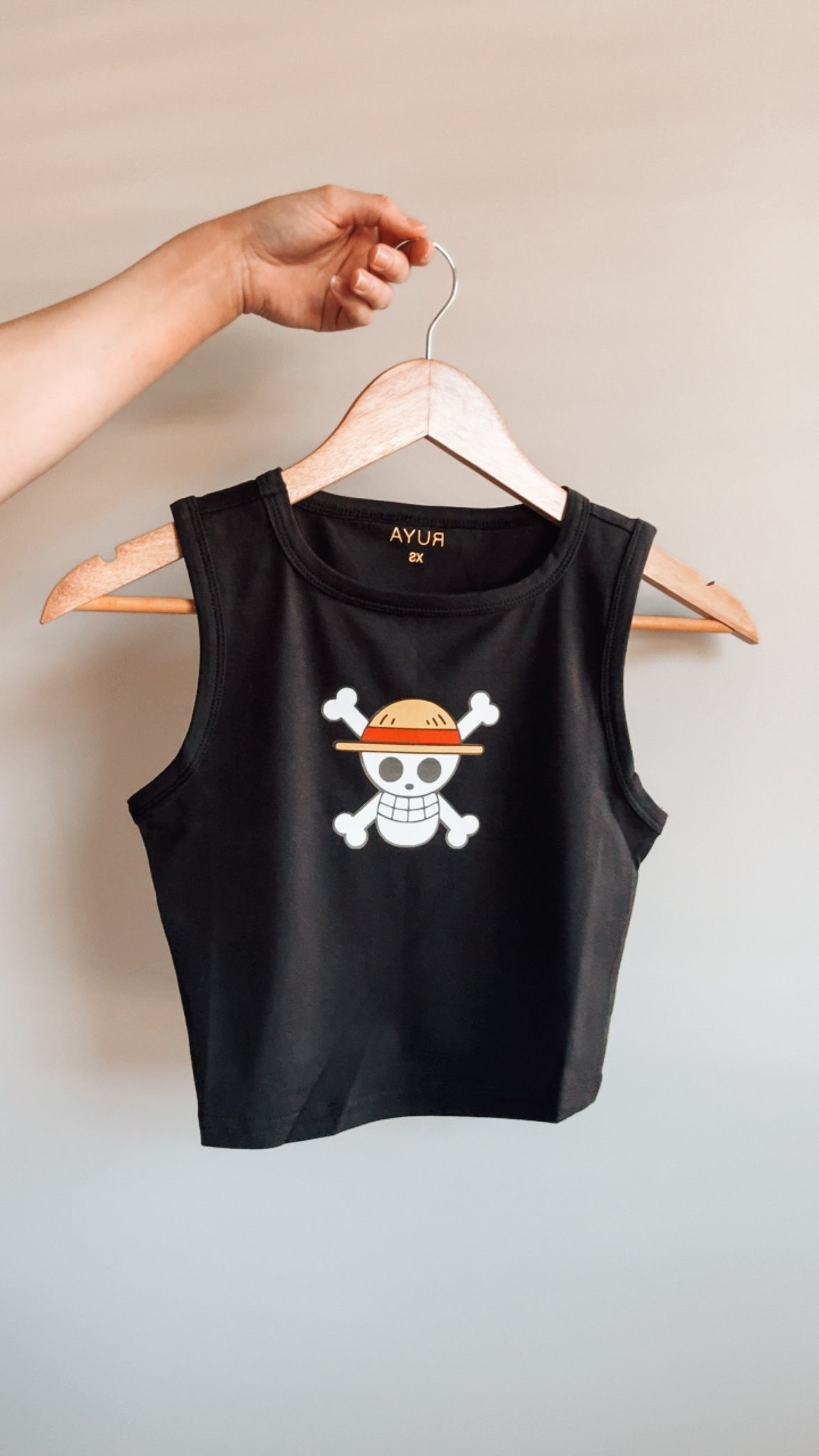 One Piece Jolly Roger Crop Tank | Anime Shirt