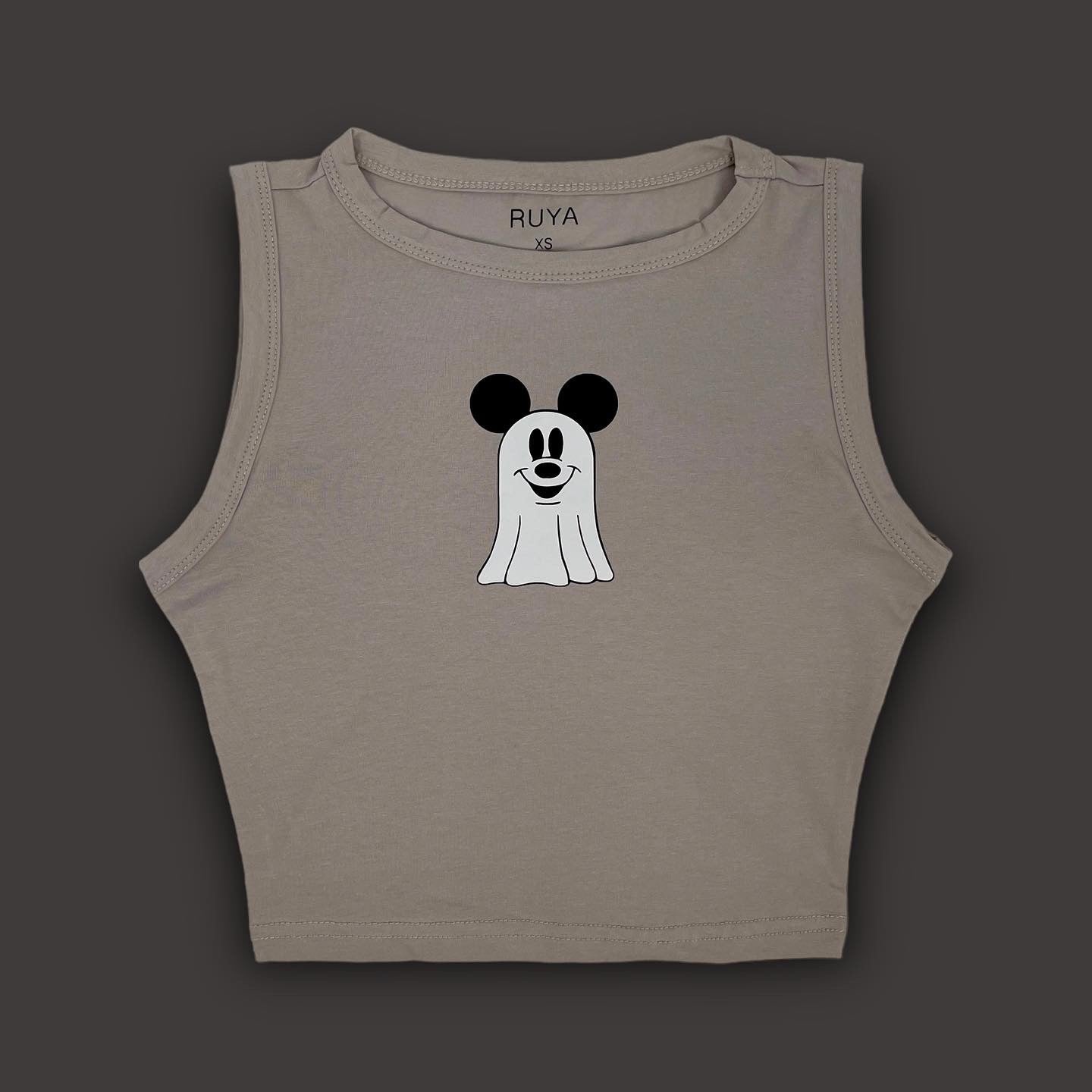 Mickey Ghost Crop Tank | Disney shirt | Halloween