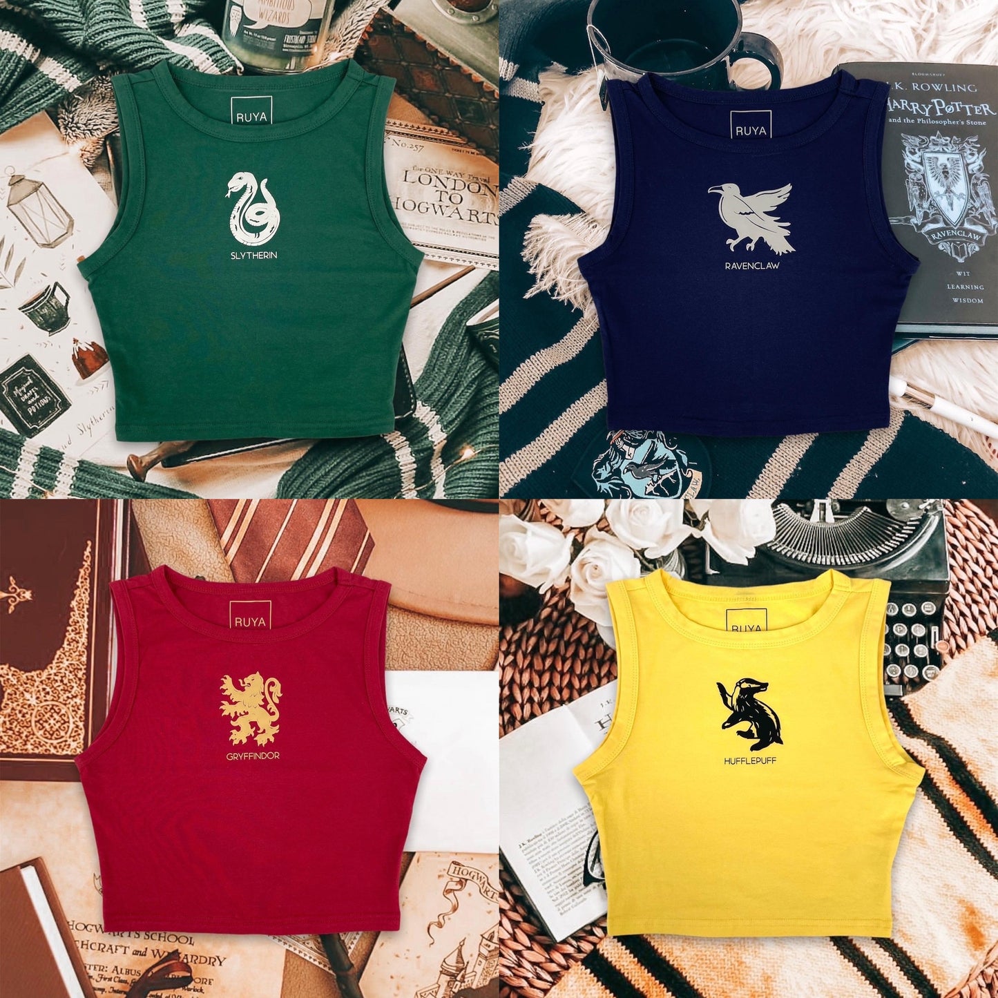 Harry Potter House Pride Crop Tank | Gryffindor | Slytherin | Hufflepuff | Ravenclaw