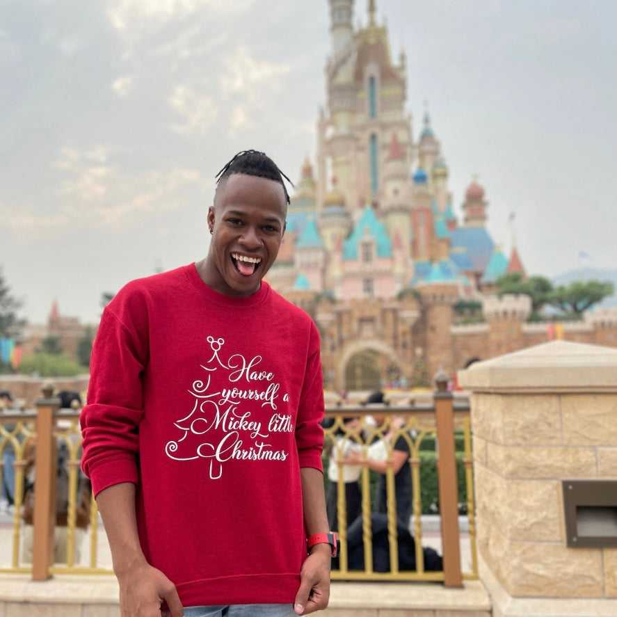 Mickey Little Christmas Crewneck Sweatshirt | Disney | FINAL SALE