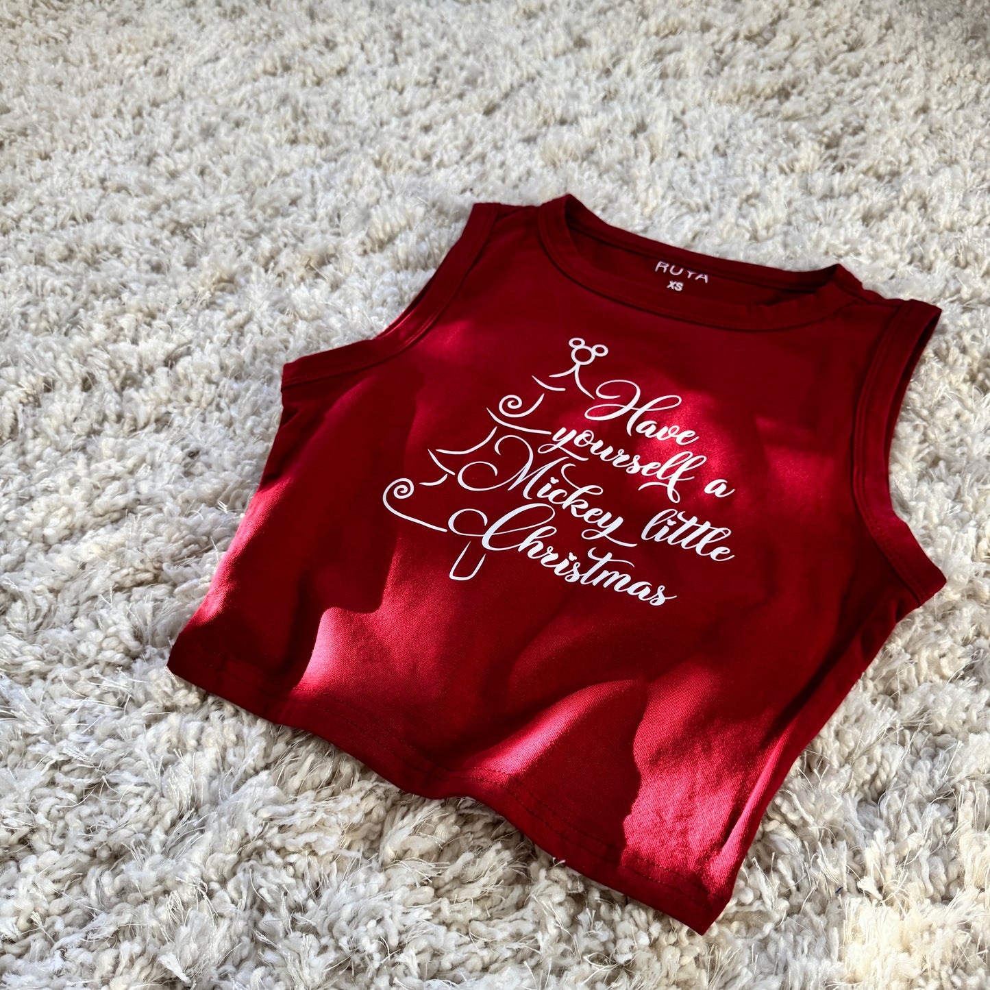 Mickey Little Christmas Crop Tank | Disney Shirt