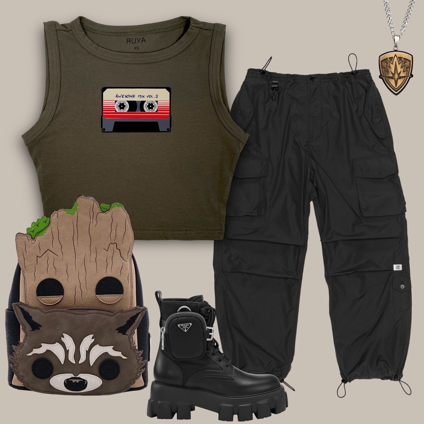 Guardians of the Galaxy Awesome Mix Vol. 3 Crop Tank | Disney | Marvel