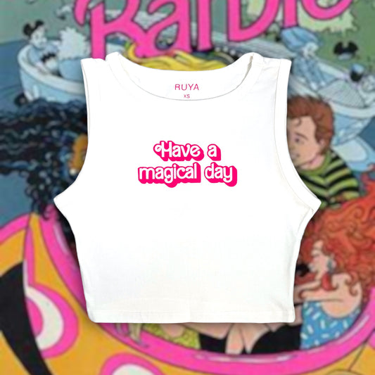 BARBIE X DISNEY Have A Magical Day Crop Tank