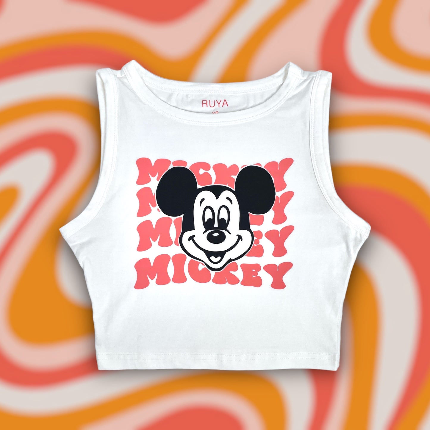 Groovy Mickey Crop Tank | Disney shirt