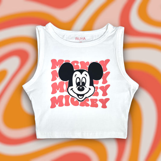 Groovy Mickey Crop Tank | Disney shirt