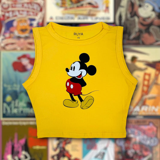 Retro Classic Mickey Crop Tank | Disney Shirt