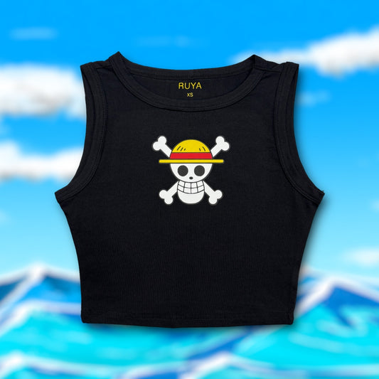 One Piece Jolly Roger Crop Tank | Anime