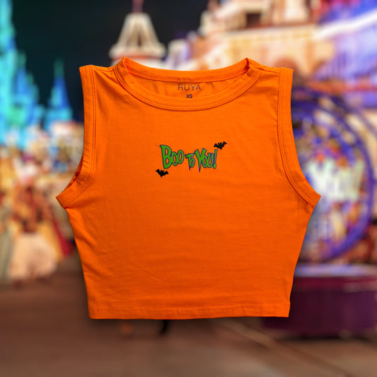 Boo To You Crop Tank | Disney Shirt | Halloween Parade