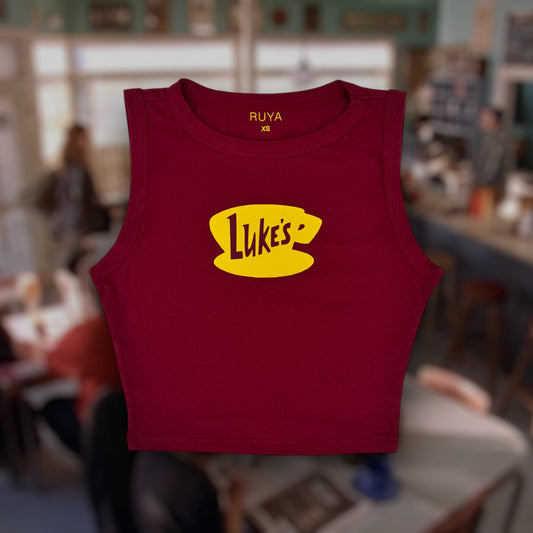 Luke's Diner Crop Tank | Stars Hollow | Gilmore Girls Shirt
