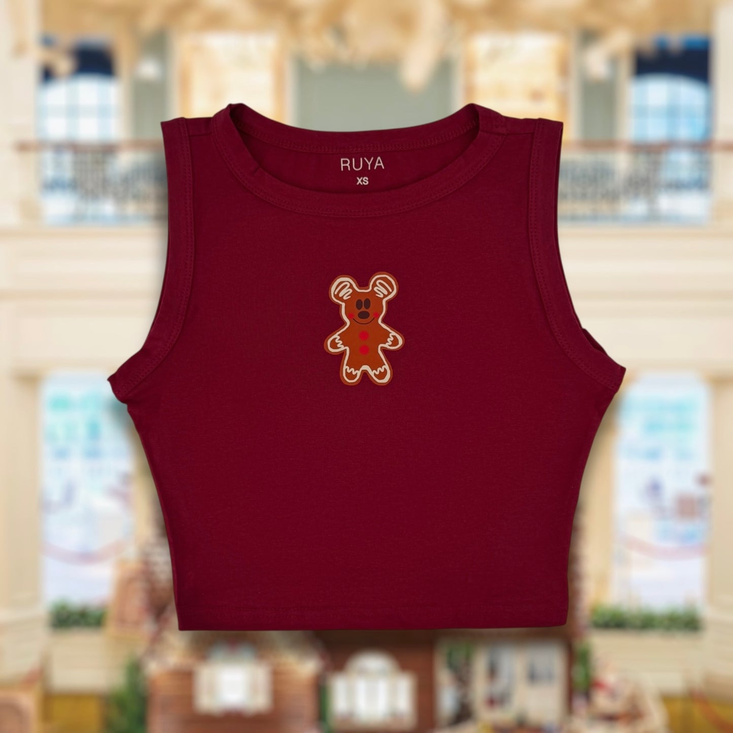 Gingerbread Mickey Crop Tank | Christmas | Disney Shirt