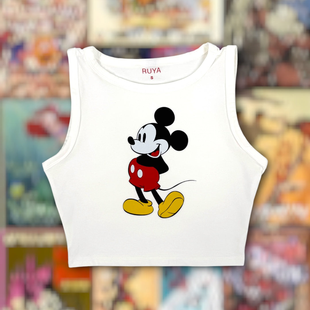 Retro Classic Mickey Crop Tank | Disney Shirt