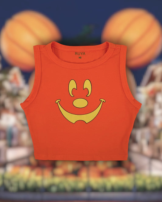 Mickey Pumpkin Crop Tank | Halloween | Fall | Disney Shirt