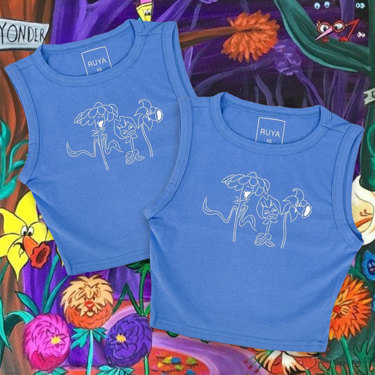 Alice In Wonderland Flowers Crop Tank | Disney