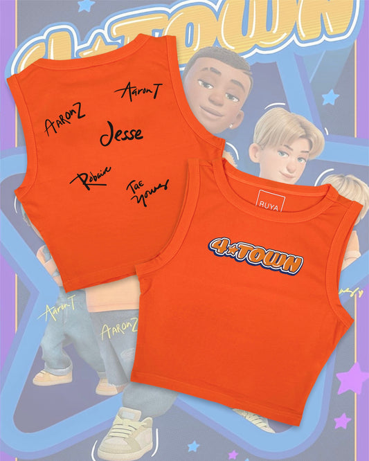 4*Town Autographed Crop Tank | Turning Red | Disney Shirt