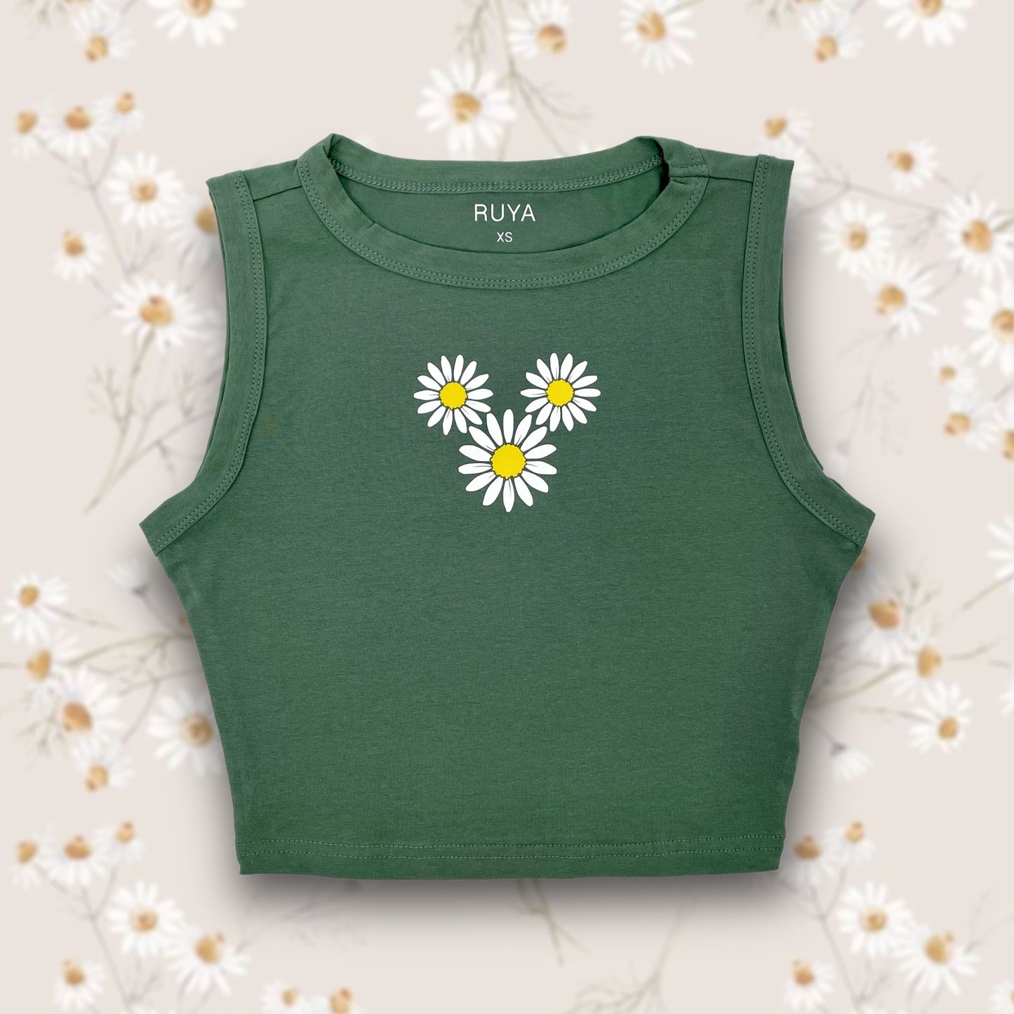 Mickey Daisy Crop Tank | Flower and Garden | Disney shirt